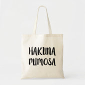 Lustige Sprichworttasche Hakuna Mimose Tragetasche (Vorne)
