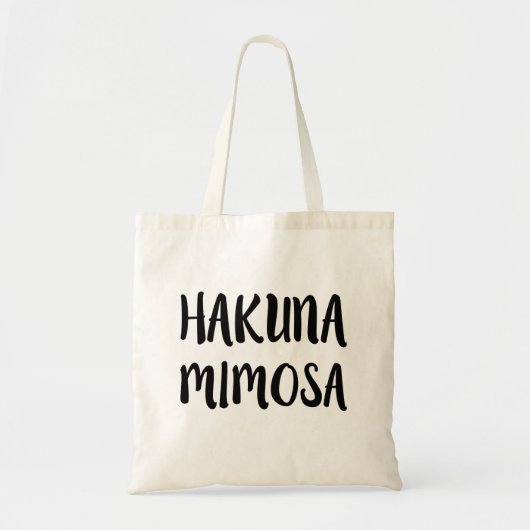 Lustige Sprichworttasche Hakuna Mimose Tragetasche (Vorne)