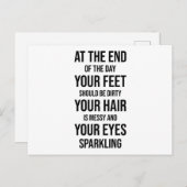 lustige Sprüche Adventure Postkarte (Vorne/Hinten)