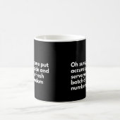 Lustige Sprüche für Data Analysten Arbeit Kaffeetasse (Mittel)