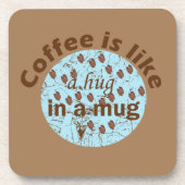 lustige Sprüche für Kaffee Getränkeuntersetzer (Vorderseite)