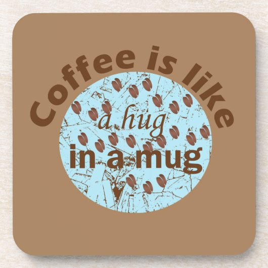 lustige Sprüche für Kaffee Getränkeuntersetzer (Vorderseite)