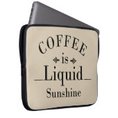 lustige Sprüche für Kaffee Laptopschutzhülle (Vorne Rechts)
