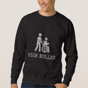 Lustige Sprüche für Rollstuhlfahrer, Menschen mit Sweatshirt