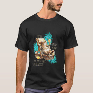 Lustige Sprüche Katze Sommer Cocktail T-Shirt