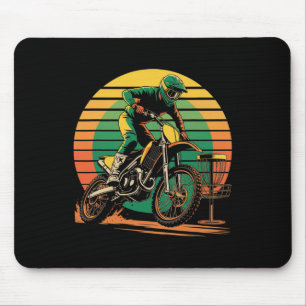 Lustige Sprüche Motocross trifft Disc Golf Combo W Mousepad