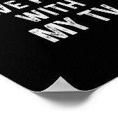 Lustige Sprüche Shirts Sorry, ich kann keine Pläne Poster (Ecke)