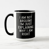Lustige Sprüche Spaß Co-Worker Geschenk Ich streit Tasse (Links)