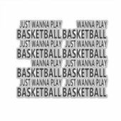 Lustige Sprüche über Basketballspieler Aufkleber (Vorderseite)