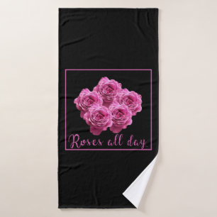 Lustige Sprüche über Rose und Liebe Badehandtuch