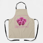 Lustige Sprüche über Rose und Liebe Schürze (Vorderseite)