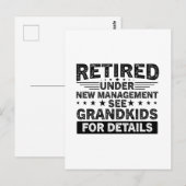 lustige Sprüche unter "Neu Management" siehe gra Postkarte (Vorne/Hinten)