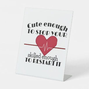 Lustige Sprüche Valentinstag Kardiologe Arzt Sockelschild