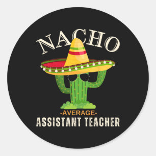 Lustige Sprüche Vintage Nacho Durchschnittlicher S Runder Aufkleber