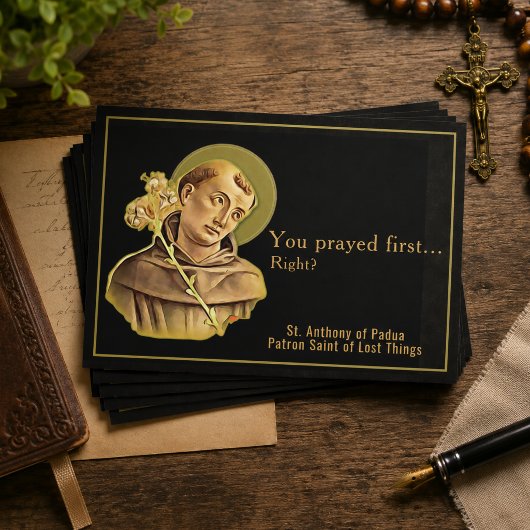 Lustige St. Anthony verlorene Dinge katholischer H Postkarte
