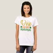 lustige St Patrick glückliche Mutter Geschenke glü T-Shirt (Vorne ganz)