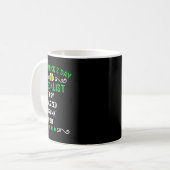 Lustige St. Patricks Day Checkliste Kaffeetasse (Vorderseite Links)