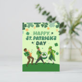 lustige St. Patricks Day Einladungen (Stehend Vorderseite)