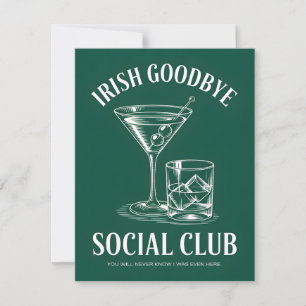 Lustige St. Patrick's Day-Irische Abschiedskarte Feiertagskarte