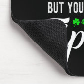 Lustige St Patricks Day Kaffee Bedienung Tipps Mousepad (Ecke)