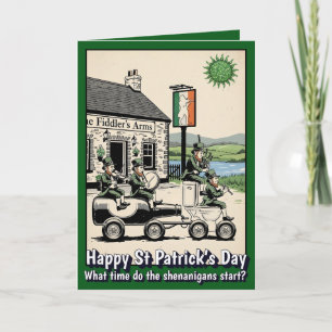 Lustige St. Patrick's Day Karte