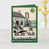 Lustige St. Patrick's Day Karte (Gelbe Blume)