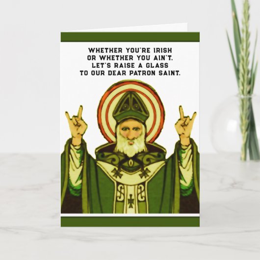 Lustige St. Patrick's Day Karte (Vorderseite)