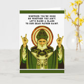 Lustige St. Patrick's Day Karte (Gelbe Blume)