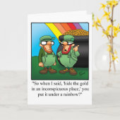 Lustige St. Patrick's Day Karte (Gelbe Blume)