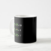Lustige St. Patricks Day Mathe-Gleichung Lehrer Kaffeetasse (Vorderseite Links)
