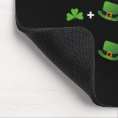 Lustige St. Patricks Day Mathe-Gleichung Lehrer  Mousepad (Ecke)