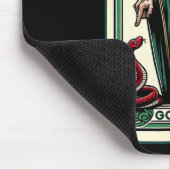 Lustige St. Patricks Day Tarot Karte Go'n Git St.  Mousepad (Ecke)
