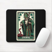 Lustige St. Patricks Day Tarot Karte Go'n Git St.  Mousepad (Mit Mouse)