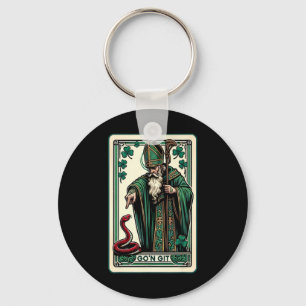 Lustige St. Patricks Day Tarot Karte Go'n Git St P Schlüsselanhänger