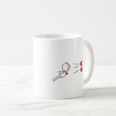 Lustige Stäbchenfigur Liebesmagnet Kaffee Tasse (VorderseiteRechts)