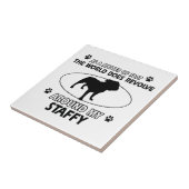 Lustige staffy Entwürfe Fliese (Seite)