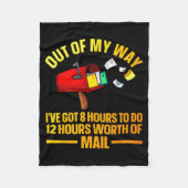 Lustige Stal-Arbeiterkunst für Männer Frauen Postb Fleecedecke (Vorderseite)