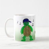 Lustige stehende Schildkröte Kaffeetasse (Links)
