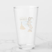 Lustige Steinbock-Ziege – So überfüllt Cartoon Glas (Rückseite)