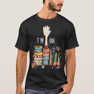 Lustige Steppdecken-Quilter-Näherin Nähen ICH Bin T-Shirt