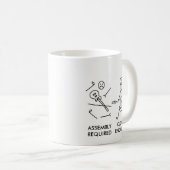 Lustige Stickman Gitarre Kaffeetasse (VorderseiteRechts)