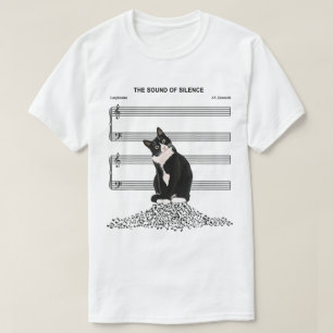 Lustige Stille Katzenmusik-Parodie-Design T-Shirt