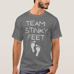 Lustige stinkende Füße Fuß Barfuß Fußabdruck Fuß T-Shirt