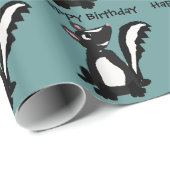 Lustige Stinktier-Primitiv-Kunst Geschenkpapier (Rolleneckpunkt)