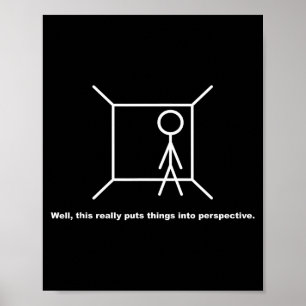 Lustige Stockfigur Pun Novelty Sarkastischer Coole Poster