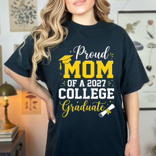 Lustige stolze Mutter 2027 Absolvent Abschlussfeie T-Shirt