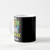 Lustige stolze Mutter eines Absolventen der Klasse Kaffeetasse (Vorderseite Links)