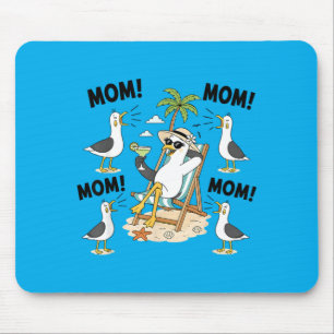 Lustige Strand-Mama-Möwe-Muttertag-Humor Mousepad