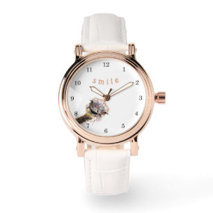Lustige Straußen-Uhr Armbanduhr