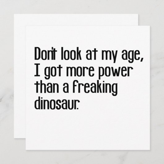 lustige, strenge Redewendungen im Alter Einladung (Vorne/Hinten)